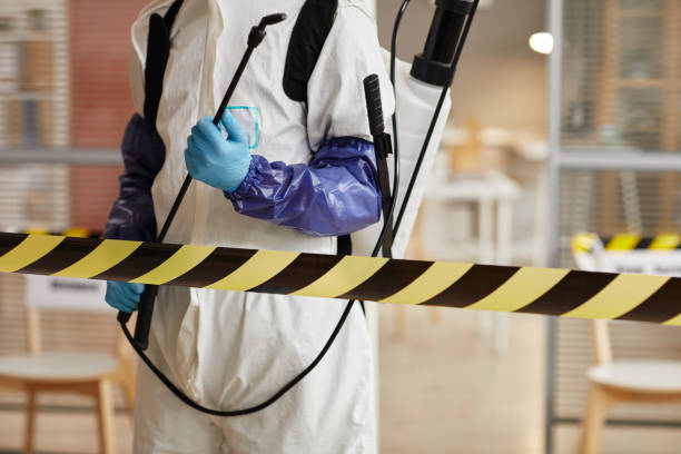 Professional Sewage Cleanup technician working in Hartford, SD